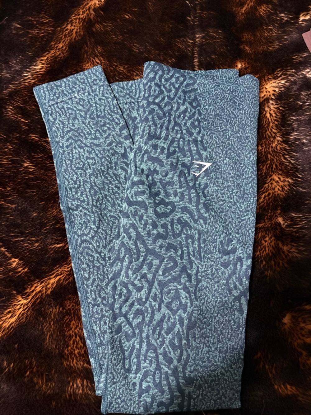 Gymshark Teal Patterned Leggings